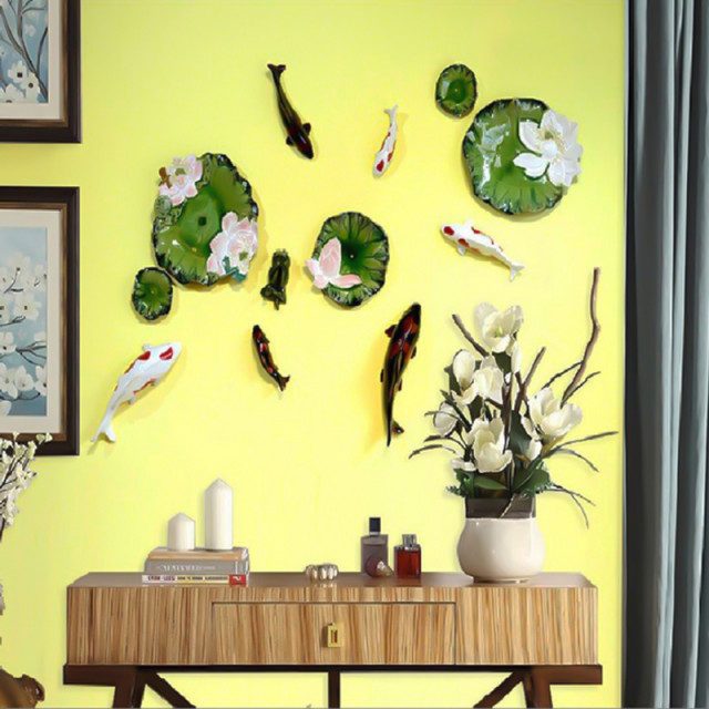 Đắp phù điêu cá chép tại Nghệ An