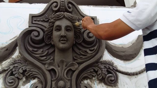 đắp phù điêu xi măng tại nghệ an