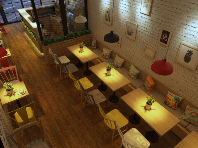 mẫu thiết kế quán trà sữa đẹp