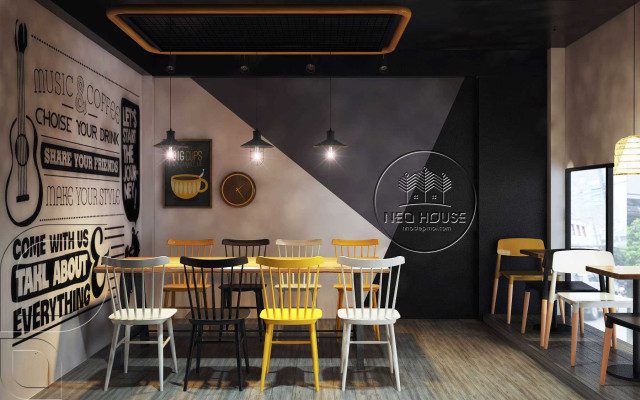 Thiết kế quán trà sữa tại nghệ an