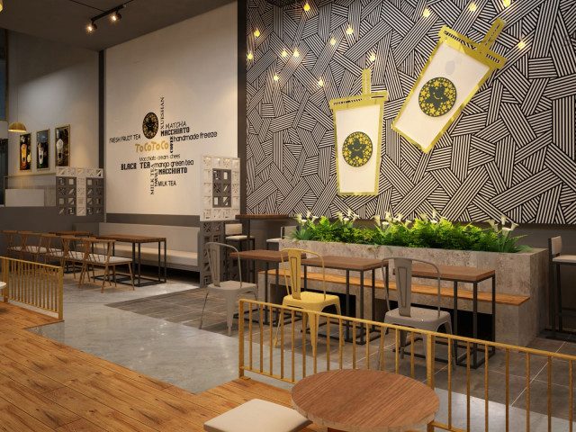 Thiết kế quán trà sữa tại nghệ an