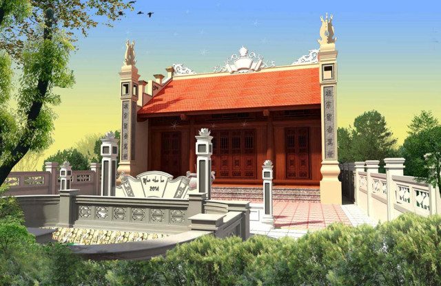 thiết kế thi công nhà thờ họ tại hà tĩnh 6