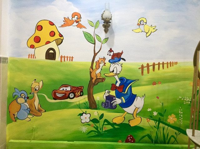 vẽ tranh tường mầm non tại hà tĩnh