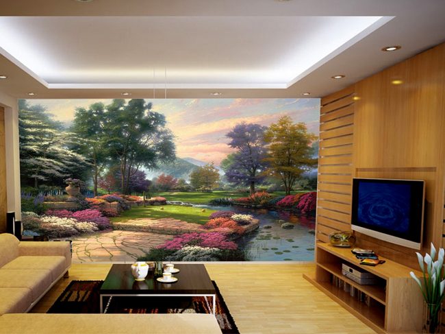 Vẽ trah tường phòng khách sạn đẹp 6