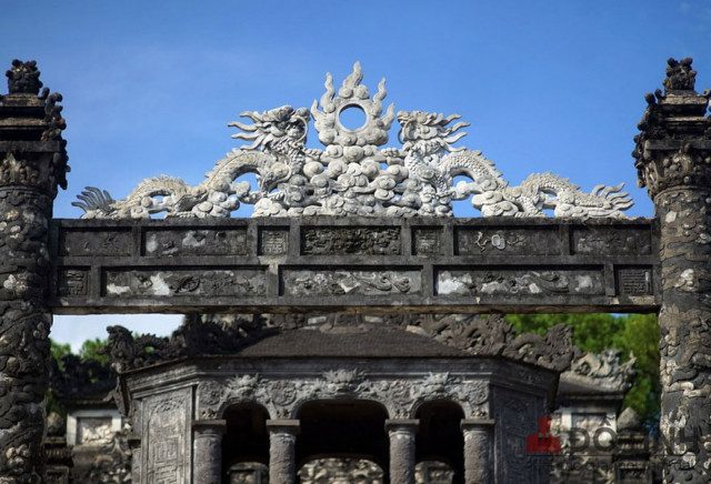 Đắp phù điêu rồng tại Nghệ An