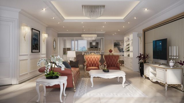 Thi công nội thất biệt thự đẹp tại Hà Tĩnh