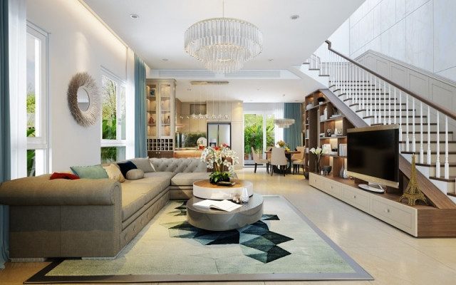 Thi công nội thất biệt thự đẹp tại Hà Tĩnh