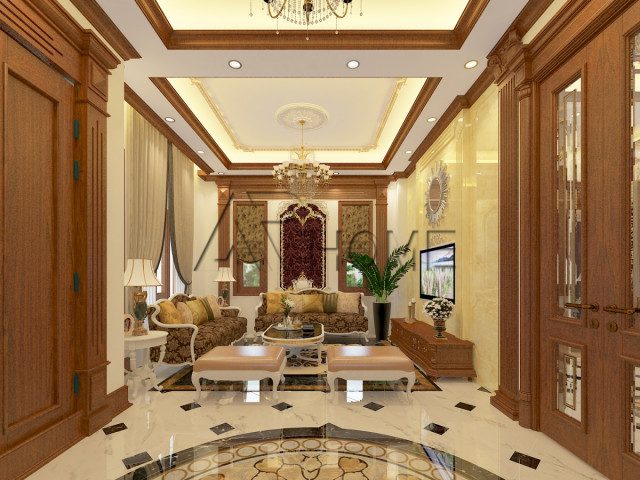 Thi công nội thất biệt thự đẹp tại Nghệ an