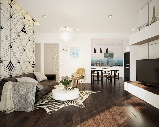 thi công nội thất chung cư trọn gói tại Hà tĩnh