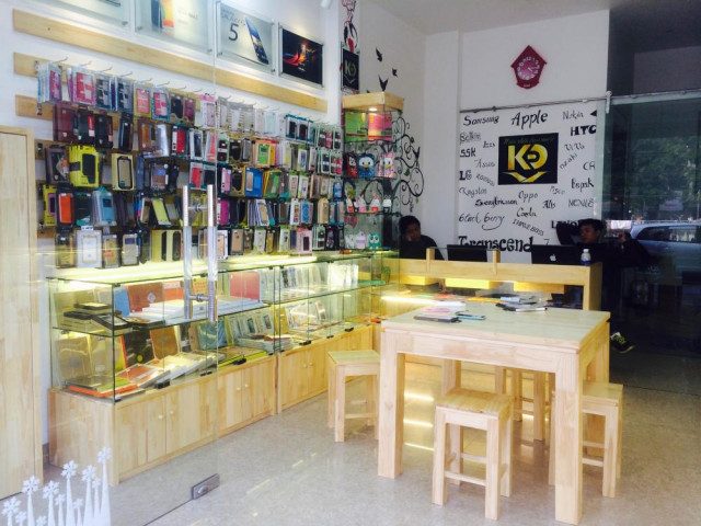 thi công shop phụ kiện điện thoại tại Nghệ An