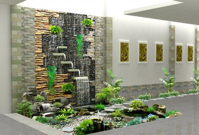 Thi công tiểu cảnh đài phun nước tại nghệ an