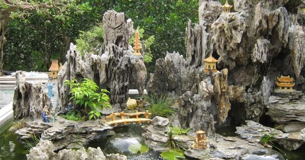 Thi công tiểu cảnh hòn non bộ tại hà tĩnh 2