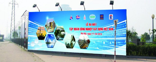 Thiết kế thi công phông bạt tại Nghệ An