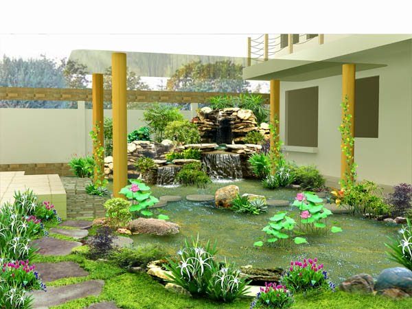 Thiết kế thi công sân vườn