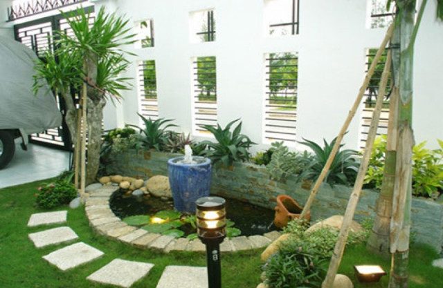 Thiết kế thi công sân vườn giá rẻ