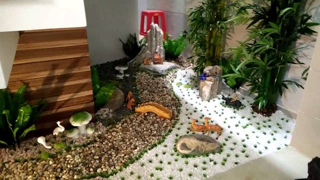 Thi công tiểu cảnh gầm cầu thang tại nghệ an