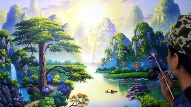 Vẽ tranh tường 3D đẹp tại Nghệ An