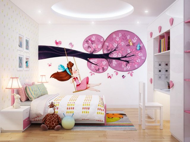 Vẽ tranh tường phòng bé tại nghệ an