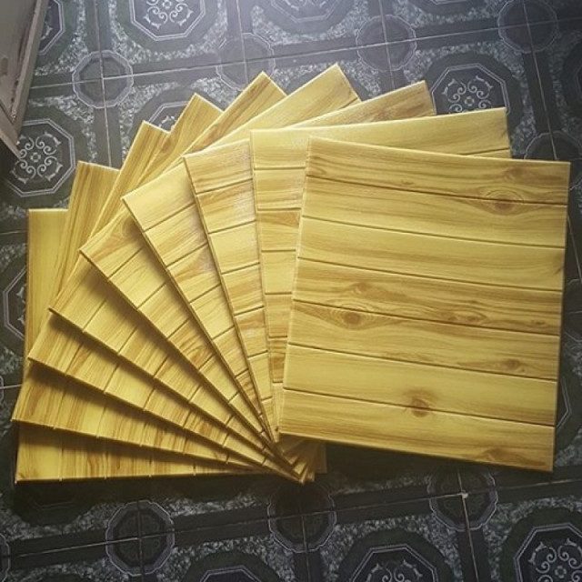 Xốp dán tường giả gỗ