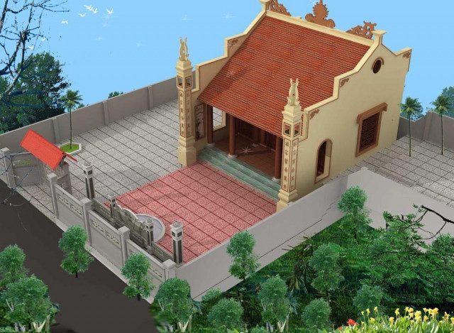 Thiết kế thi công nhà thờ họ từ đường theo phong thủy