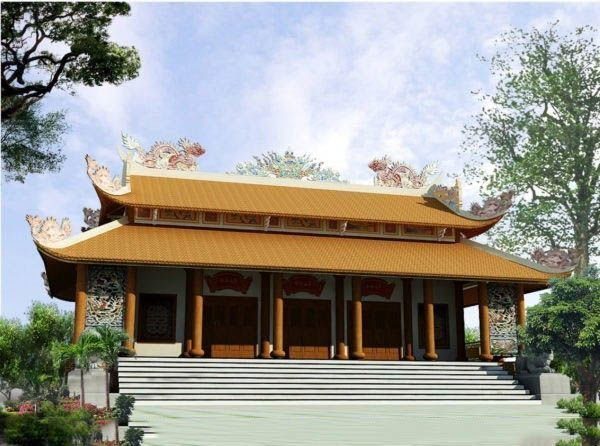 Thiết kế thi công nhà thờ họ từ đường theo phong thủy