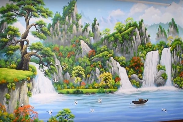 vẽ tranh tường miền bắc 3