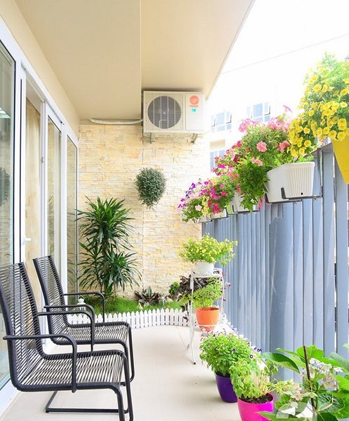 thiết kế thi công tiểu cảnh ban công ở nghệ an hà tĩnh 1