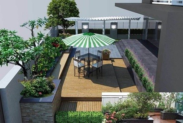 thiết kế thi công tiểu cảnh sân thượng tại tp vinh nghệ an hà tĩnh 1
