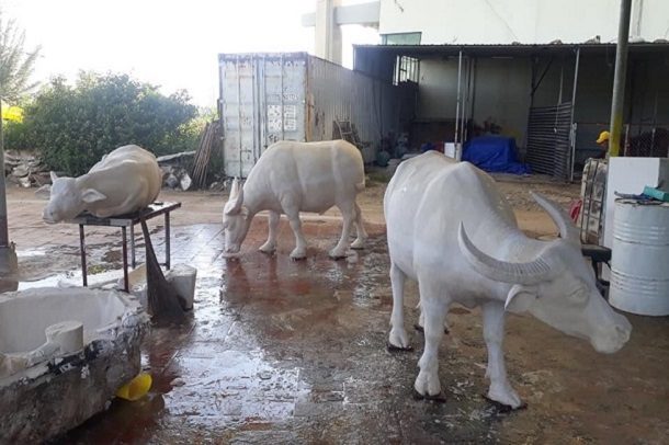 đắp con thú vật công viên sân vườn 12