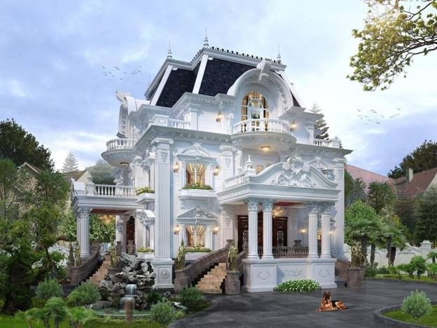 công ty thiết kế thi công biệt thự lâu đài ở tại nghệ an hà tĩnh 9