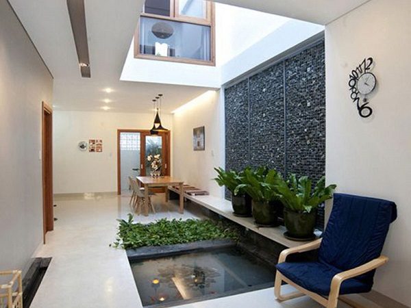 thiết kế thi công tiểu cảnh giếng trời