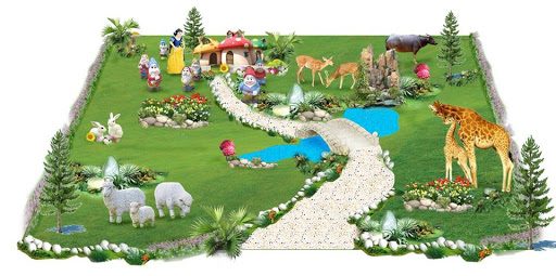 thiết kế sân vườn cổ tích