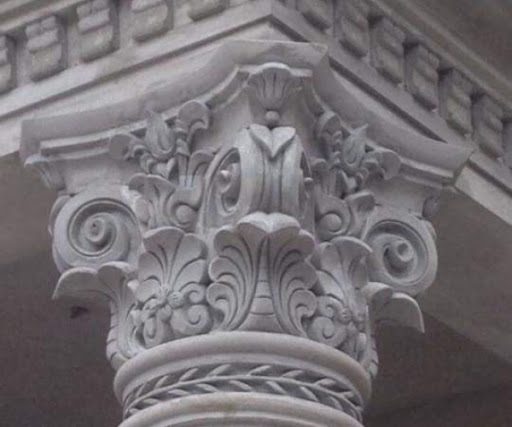 Đắp phù điêu đầu cột