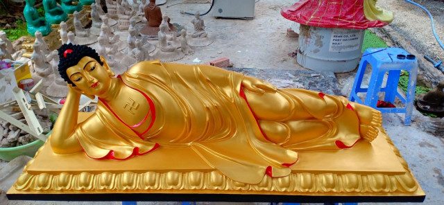 đắp tượng phật quan âm bằng xi măng