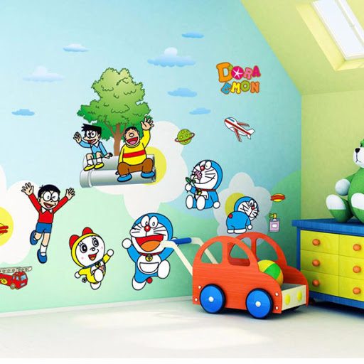 vẽ tranh tường con vật