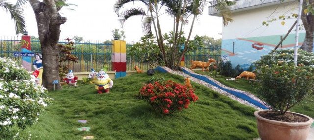 Thiết kế thi công vườn cổ tích trường mầm non, công viên đẹp