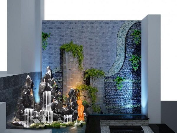 thiết kế thi công tiểu cảnh trong nhà 