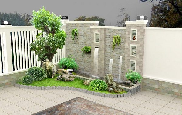 thiết kế thi công tiểu cảnh thác nước