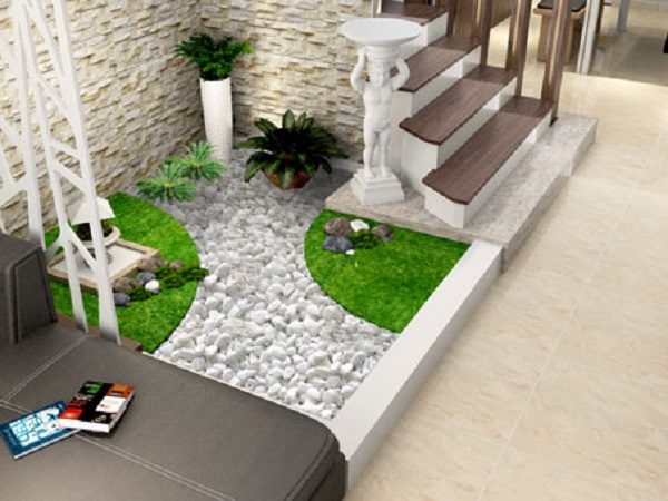 thiết kế thi công tiểu cảnh giếng trời 