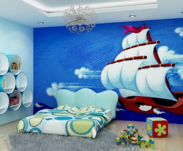 tranh vẽ tường cho bé