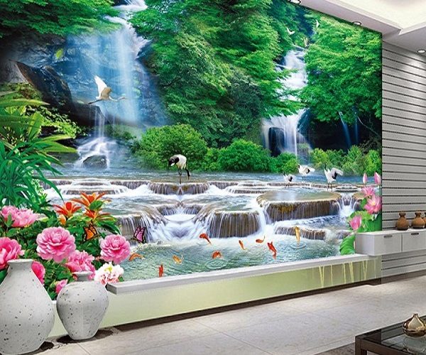 vẽ tranh tường phong cảnh