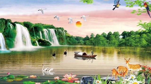 vẽ tranh tường con vật