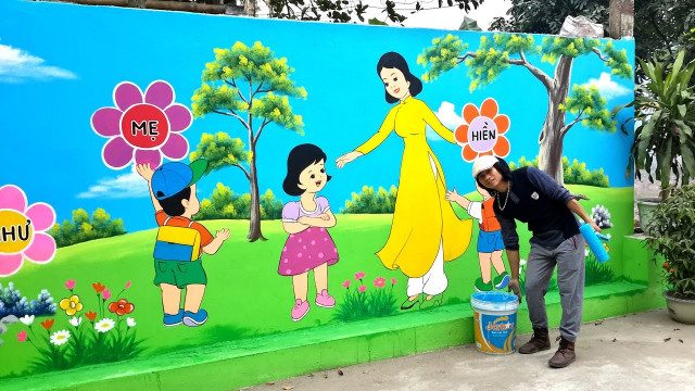 Đơn Vị Thi Công Vẽ Tranh Tường Trường Mầm Non Đẹp Giá Rẻ