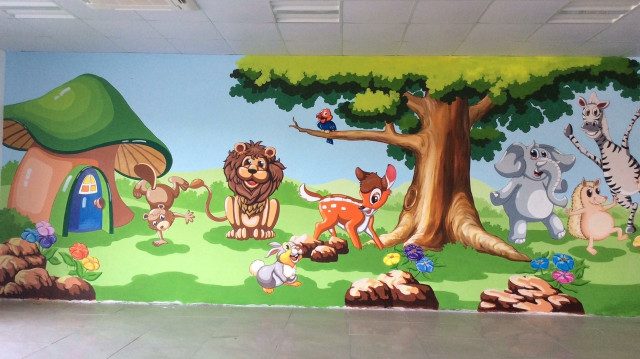 Đơn Vị Thi Công Vẽ Tranh Tường Trường Mầm Non Đẹp Giá Rẻ