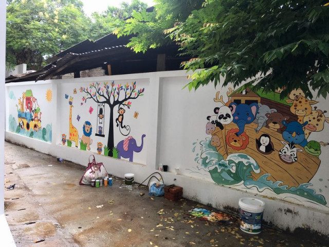 Đơn Vị Thi Công Vẽ Tranh Tường Trường Mầm Non Đẹp Giá Rẻ
