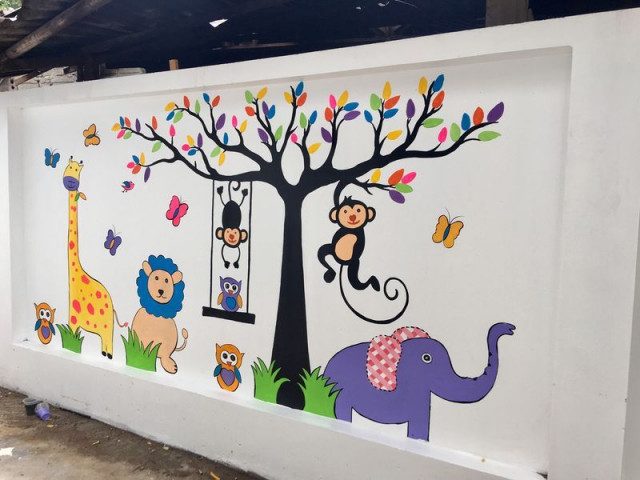 Đơn Vị Thi Công Vẽ Tranh Tường Trường Mầm Non Đẹp Giá Rẻ