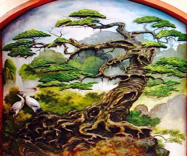 Đắp phù điêu phong cảnh