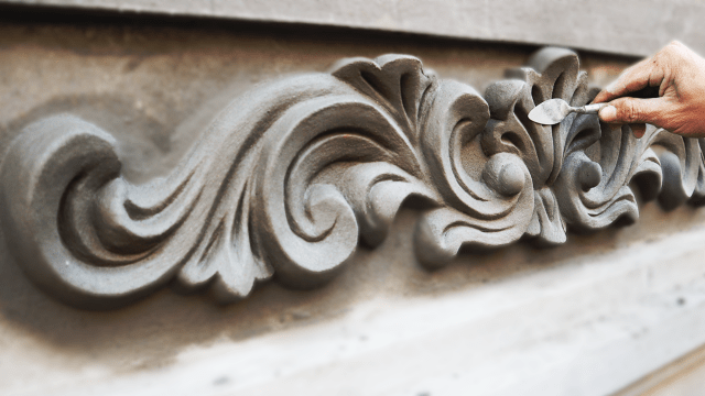 đắp phù điêu xi măng