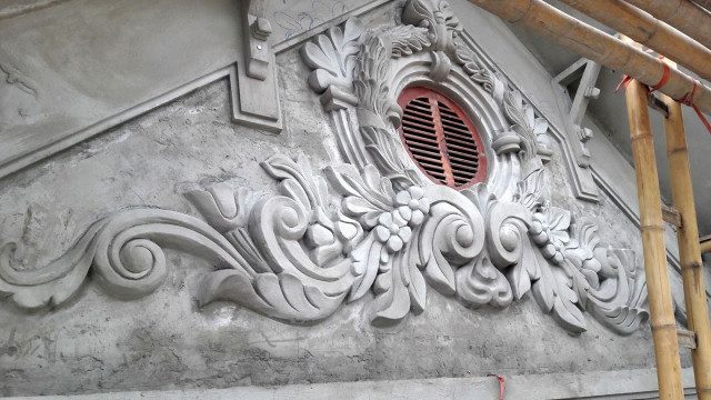 đắp phào chỉ mặt tiền 