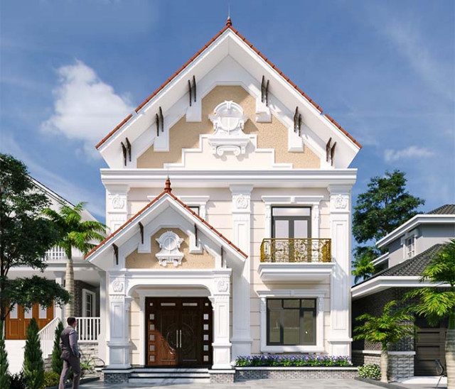 đắp phào chỉ hoa văn mặt tiền